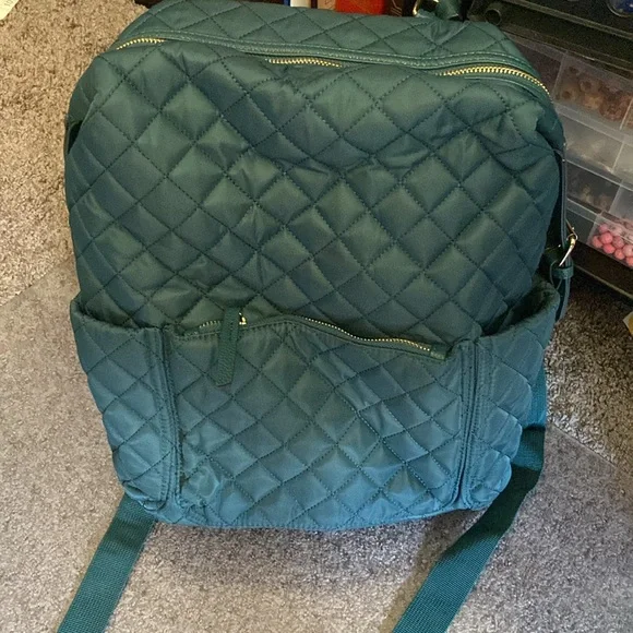 Tommy Bahama Leather/cloth Backpack Tommy Bahama Backpack Laptop Over Carryon Sleeve Black Faux  main image 2